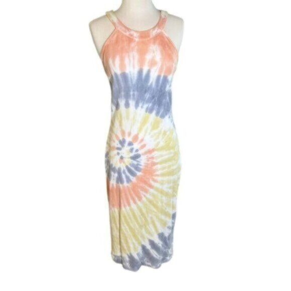 NWT Young Fabulous & Broke | Maverick Crossback Tie Dye Maxi Dress Size Medium - Picture 1 of 8